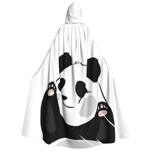 YFSGDLBN Kapuzenumhang mit lustigem Panda-Aufdruck für Erwachsene, Party-Dekoration, Poncho von YFSGDLBN