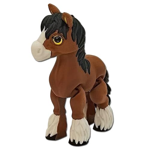 YGCHEN 3D Gedrucktes Pferd Figuren Tierfiguren Fidget Braunes Pony Actionfigur Spielzeug 3D-Gedruckter Fohlen Spielfigur Tierstatue Tischdekoration Zappelspielzeug YGCHEN 3D Gedrucktes Pferd Figuren Tierfiguren Fidget Braunes Pony Actionfigur Spielzeug 3D-Gedruckter Fohlen Spielfigur Tierstatue Tischdekoration Zappelspielzeug von YGCHEN
