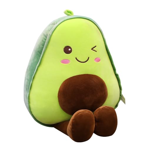 YGCHEN Avocado Plüsch Kissen Avocado Kuscheltier Avocado Umarmungskissen Plüschtiere Spielzeug Kinder Fruchtkissen Stofftiere Kindergeburtstag Plüschkissen von YGCHEN