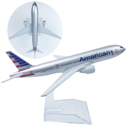 YGCHEN Flugzeug Modell Legierung 777 America Flugzeugmodell 1/400 Skala Diecast Flugzeug Metallmodell mit Ständer Luftfahrt Enthusiasten Miniaturmodelle Sammlung Spielzeug von YGCHEN