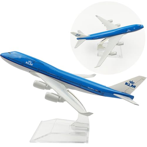 YGCHEN Flugzeug Modell Legierung KLM 747 – PHBFW Flugzeugmodell 1/400 Skala Diecast Flugzeug Metallmodell mit Ständer Luftfahrt Enthusiasten Miniaturmodelle Sammlung Spielzeug von YGCHEN