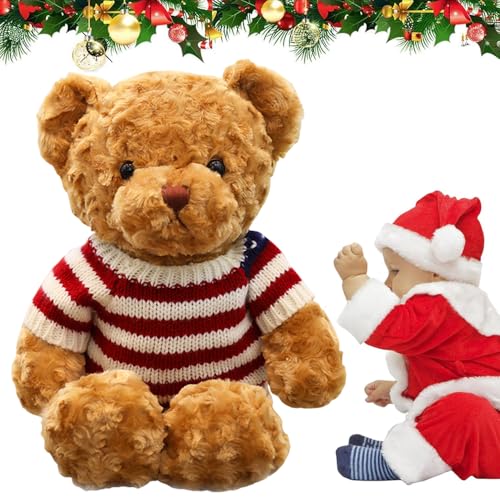 YGCHEN Teddybär Plüsch Weihnachtsbär Plüschbär Kuscheltier Bär Weihnachten Spielzeug Weihnachts Teddy Bear Plüsch Weihnachtsfiguren von YGCHEN