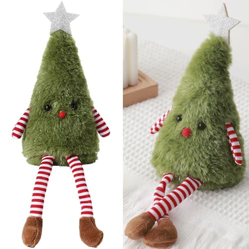 YGCHEN Weihnachtsbaum Plüsch Spielzeug Weihnachten Deko Weihnachtsbaum Puppen Figure Weihnachts Plüschspielzeug Weihnachtsbaumschmuck Geschenk Weihnachtsdekoration von YGCHEN