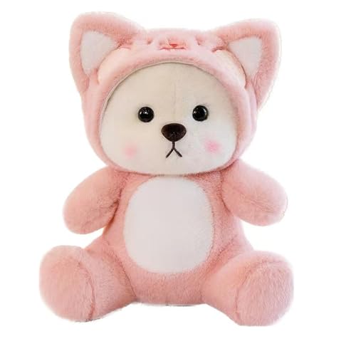 YGMXZL Teddybär Plüsch Kuschelbär Plüschbär mit Hut,Plüschbär Stofftier,Geschenk für Geburtstag,Valentinstag oder Weihnachten (Rosa, 40cm/15.7inch) von YGMXZL