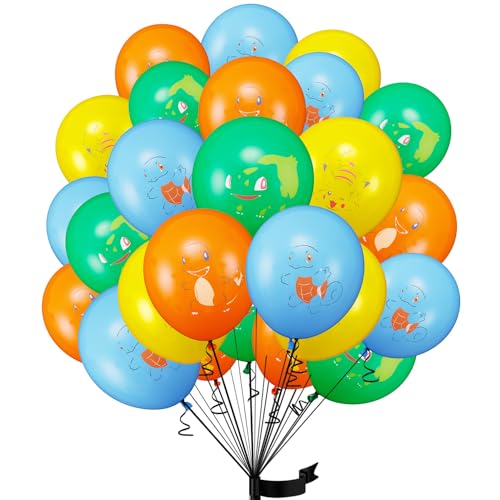 30 pcs Kindergeburtstag deko Ballon luftballon pokemon geburtstag | geburtstagsdeko jungen, Happy Birthday Dekoration Luftballons von YHBGUSSS