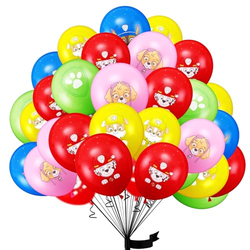 30 pcs Kindergeburtstag deko Ballon luftballon Paw Patrol geburtstag | geburtstagsdeko jungen, Happy Birthday Dekoration Luftballons von YHBGUSSS