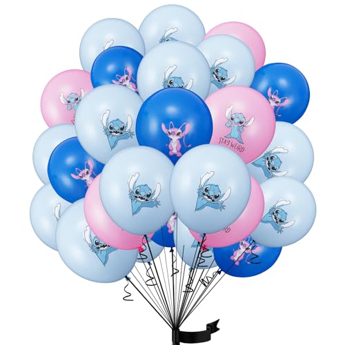 30 pcs Kindergeburtstag deko Ballon luftballon stitch geburtstag | geburtstagsdeko jungen, Happy Birthday Dekoration Luftballons von YHBGUSSS