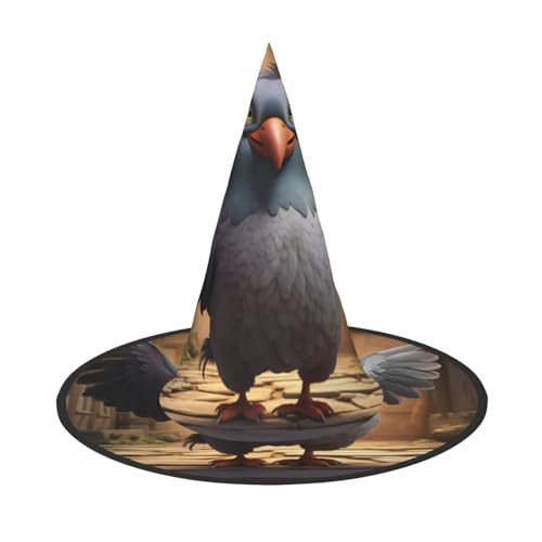 YHBLYKXP Cartoon-Taube 1 verstellbarer Halloween-Hexenhut mit faltbarer Krempe für Kostümparty, Karneval, Maskenball YHBLYKXP Cartoon-Taube 1 verstellbarer Halloween-Hexenhut mit faltbarer Krempe für Kostümparty, Karneval, Maskenball von YHBLYKXP