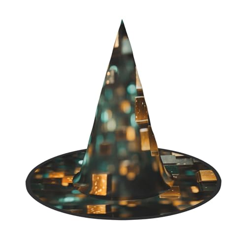 YHBLYKXP Coole Tapeten, verstellbarer Halloween-Hexenhut mit faltbarer Krempe, für Kostümparty, Karneval, Maskenball YHBLYKXP Coole Tapeten, verstellbarer Halloween-Hexenhut mit faltbarer Krempe, für Kostümparty, Karneval, Maskenball von YHBLYKXP