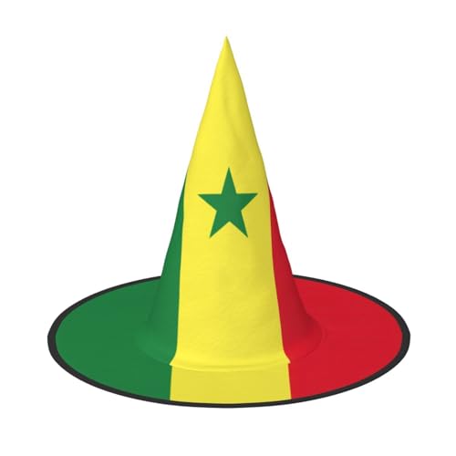 YHBLYKXP Flagge des Senegals, verstellbarer Halloween-Hexenhut mit faltbarer Krempe, für Kostümparty, Karneval, Maskenball YHBLYKXP Flagge des Senegals, verstellbarer Halloween-Hexenhut mit faltbarer Krempe, für Kostümparty, Karneval, Maskenball von YHBLYKXP