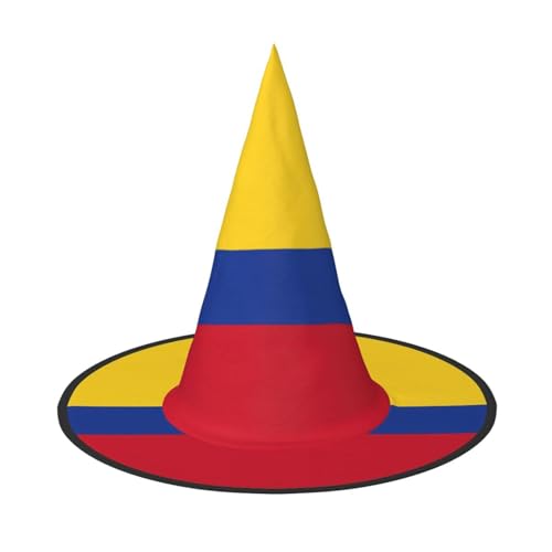YHBLYKXP Flagge von Kolumbien, verstellbarer Halloween-Hexenhut mit faltbarer Krempe, für Kostümparty, Karneval, Maskenball YHBLYKXP Flagge von Kolumbien, verstellbarer Halloween-Hexenhut mit faltbarer Krempe, für Kostümparty, Karneval, Maskenball von YHBLYKXP