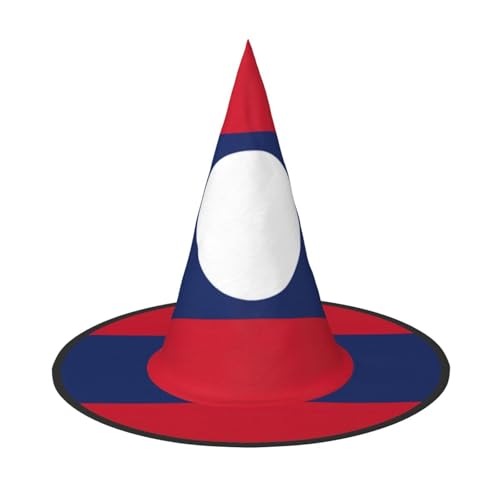 YHBLYKXP Flagge von Laos, verstellbarer Halloween-Hexenhut mit faltbarer Krempe, für Kostümparty, Karneval, Maskenball YHBLYKXP Flagge von Laos, verstellbarer Halloween-Hexenhut mit faltbarer Krempe, für Kostümparty, Karneval, Maskenball von YHBLYKXP