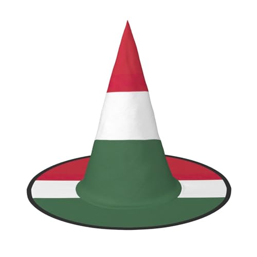 YHBLYKXP Flagge von Ungarn, verstellbarer Halloween-Hexenhut mit faltbarer Krempe, für Kostümparty, Karneval, Maskenball YHBLYKXP Flagge von Ungarn, verstellbarer Halloween-Hexenhut mit faltbarer Krempe, für Kostümparty, Karneval, Maskenball von YHBLYKXP