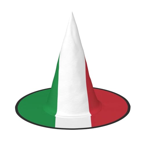 YHBLYKXP Italienische Flagge, verstellbarer Halloween-Hexenhut mit faltbarer Krempe, für Kostümparty, Karneval, Maskenball YHBLYKXP Italienische Flagge, verstellbarer Halloween-Hexenhut mit faltbarer Krempe, für Kostümparty, Karneval, Maskenball von YHBLYKXP