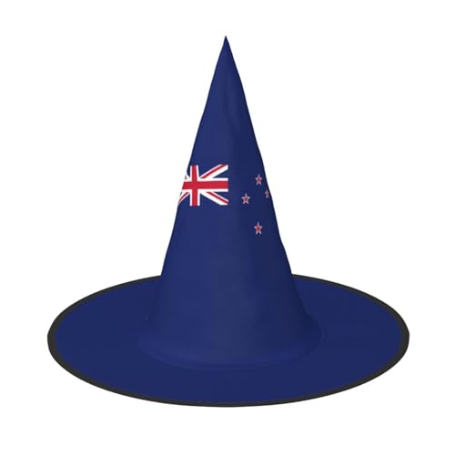 YHBLYKXP Neuseeland-Flagge, verstellbarer Halloween-Hexenhut mit faltbarer Krempe, für Kostümparty, Karneval, Maskenball YHBLYKXP Neuseeland-Flagge, verstellbarer Halloween-Hexenhut mit faltbarer Krempe, für Kostümparty, Karneval, Maskenball von YHBLYKXP