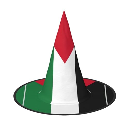 YHBLYKXP Palästina-Flagge, verstellbarer Halloween-Hexenhut mit faltbarer Krempe, für Kostümparty, Karneval, Maskenball YHBLYKXP Palästina-Flagge, verstellbarer Halloween-Hexenhut mit faltbarer Krempe, für Kostümparty, Karneval, Maskenball von YHBLYKXP