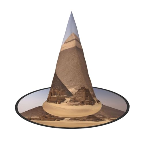 YHBLYKXP Pyramids of Egypt verstellbarer Halloween-Hexenhut mit faltbarer Krempe, für Kostümparty, Karneval, Maskenball YHBLYKXP Pyramids of Egypt verstellbarer Halloween-Hexenhut mit faltbarer Krempe, für Kostümparty, Karneval, Maskenball von YHBLYKXP