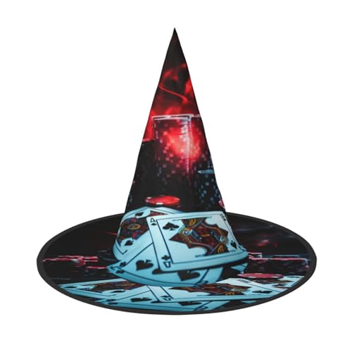 YHBLYKXP Verstellbarer Halloween-Hexenhut mit faltbarer Krempe, für Kostümparty, Karneval, Maskenball YHBLYKXP Verstellbarer Halloween-Hexenhut mit faltbarer Krempe, für Kostümparty, Karneval, Maskenball von YHBLYKXP