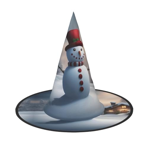 YHBLYKXP Weihnachtlicher Schneemann, 3 verstellbare Halloween-Hexenhüte mit faltbarer Krempe, für Kostümparty, Karneval, Maskenball YHBLYKXP Weihnachtlicher Schneemann, 3 verstellbare Halloween-Hexenhüte mit faltbarer Krempe, für Kostümparty, Karneval, Maskenball von YHBLYKXP