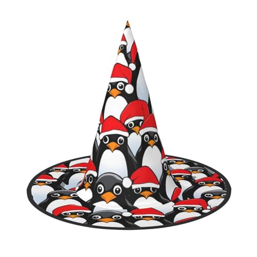 YHBLYKXP Weihnachtspinguine, verstellbarer Halloween-Hexenhut mit faltbarer Krempe, für Kostümparty, Karneval, Maskenball YHBLYKXP Weihnachtspinguine, verstellbarer Halloween-Hexenhut mit faltbarer Krempe, für Kostümparty, Karneval, Maskenball von YHBLYKXP