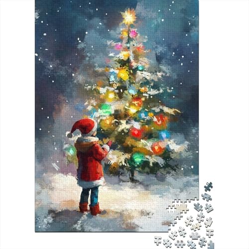 Frohes neues Jahr Puzzle „Weihnachten Cheer“ – Weihnachtspuzzles Weihnachten Für Erwachsene Und Familien 300pcs (40x28cm) von YHOPJKFRA