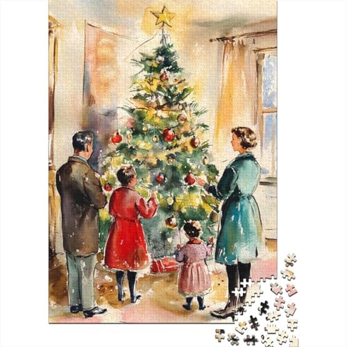 Frohes neues Jahr Puzzle „Weihnachten Cheer“ – Weihnachtspuzzles Weihnachten Für Erwachsene Und Familien 300pcs (40x28cm) von YHOPJKFRA