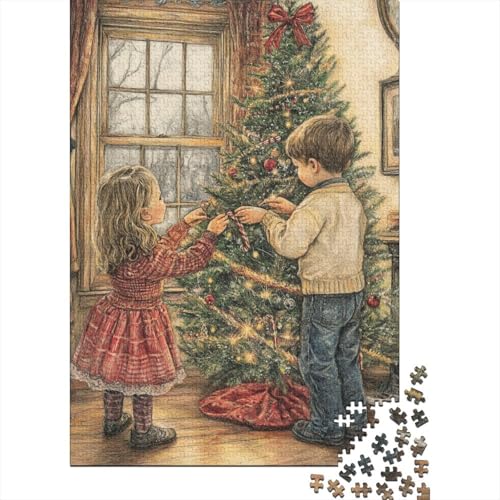 Frohes neues Jahr Puzzles Santa’s Weihnachten Weihnachten Für Erwachsene Und Kinder Ab 10 Jahren 300pcs (40x28cm) von YHOPJKFRA