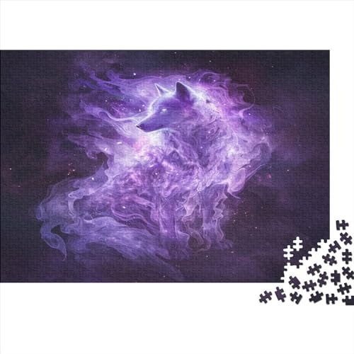 Wolf Puzzlespiel 1000 Teile Puzzle Für Erwachsene Und Kinder Ab 14 Jahren, Erwachsenen Puzzlespiel Puzzel 1000pcs (75x50cm) von YHOPJKFRA