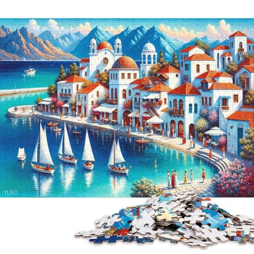 1000 Teile Puzzle Bunte Kunst Für Erwachsene Christmas Langlebig Herausforderungsstufe: Schwer von YIGEBAG