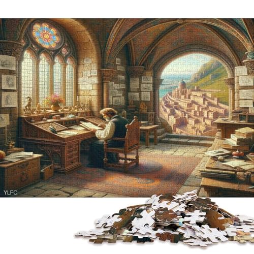 1000 Teile Puzzle Gotischer Stil Für Erwachsene Christmas Family Activity Intellectual Educational von YIGEBAG