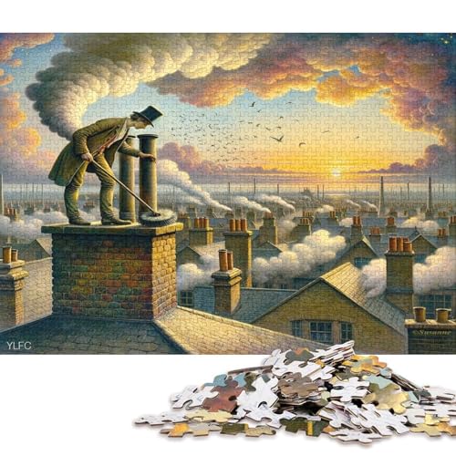 300 Teile Puzzle Gotischer Stil Für Erwachsene Christmas Family Activity Intellectual Educational von YIGEBAG