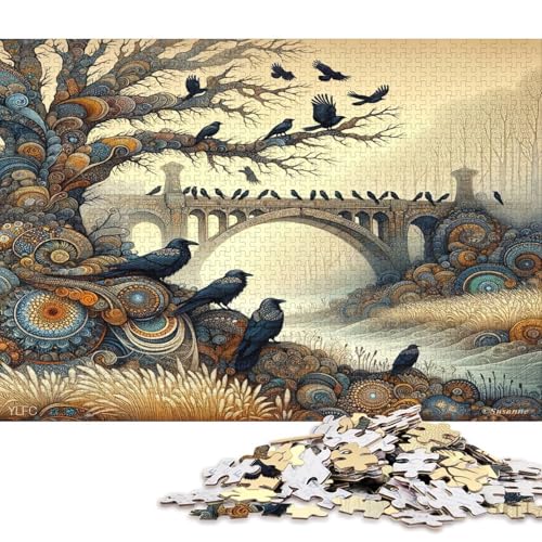 500 Teile Puzzle Gotischer Stil Für Erwachsene Christmas Family Activity Intellectual Educational von YIGEBAG