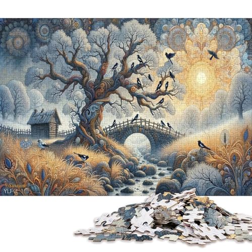 500 Teile Puzzle Gotischer Stil Für Erwachsene Christmas Langlebiges Puzzle Anspruchsvolles Spiel, Level: Schwer von YIGEBAG