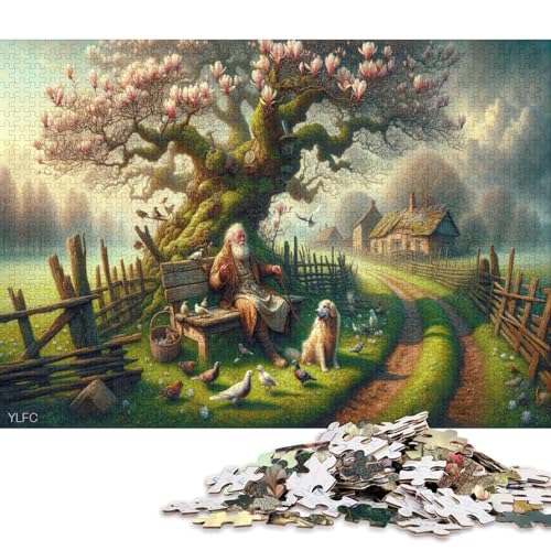 Christmas Puzzle 1000 Teile Für Erwachsene Gotischer Stil Familienaktivität, Herausforderndes Spiel von YIGEBAG