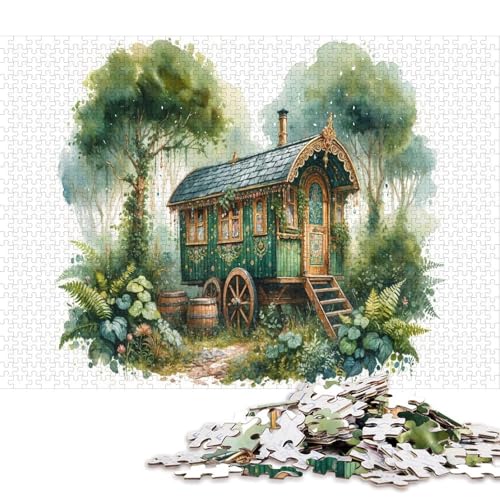 Christmas Puzzle 300 Teile Für Erwachsene Bunte Kunst Familienaktivität, Herausforderndes Spiel von YIGEBAG