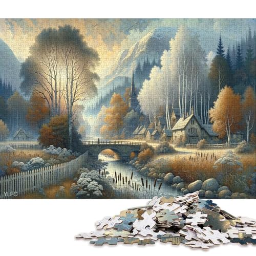 Gotischer Stil 300-teiliges Puzzlespiel Für Erwachsene Christmas Puzzles Lernspiele, Schwierigkeitsgrad: Schwer von YIGEBAG