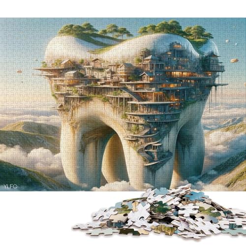 Gotischer Stil Puzzles Für Erwachsene 500 Teile – Puzzles Für Erwachsene – Anspruchsvolles Spiel – Christmas, Unmögliche Herausforderungen von YIGEBAG