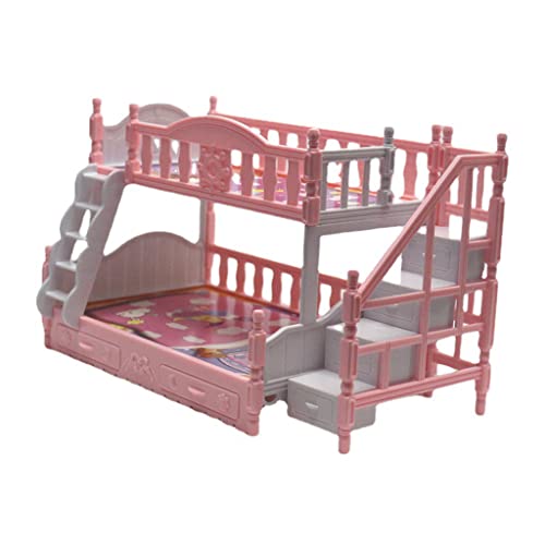 YIGZYCN Für Puppenhaus Zubehör Miniatur Bett Simulation Etagenbett Mädchen Spielzeug Interaktive Kits Vorgeben Spielset Kuchendeckel Dezember von YIGZYCN