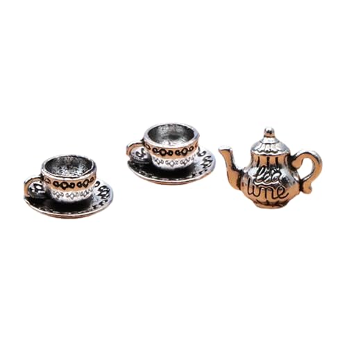 YIGZYCN Puppenhäuser Miniatur Tasse Untertasse Modell Indoor Puppenhäuser Möbel Modell Rollenspiel Spielzeug Kinderszene von YIGZYCN