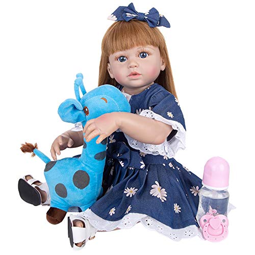 YIHANGG 23 Zoll Pädagogische Full Silicone Reborn Baby Mädchen DIY Puppe Neugeborene Babypuppen Spielzeug Geschenke An Kinder Geburtstag Weihnachten von YIHANGG