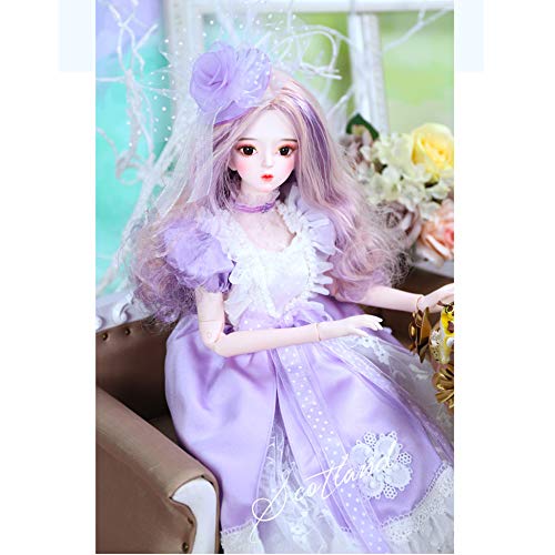 YIHANGG 24-Zoll-Modesimulationspuppe Drehbares Gelenkprinzessin-Puppenset Princess Dress Up Royal Collection-Set Begleitende Mädchen Modern von YIHANGG