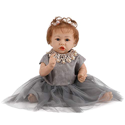 YIHANGG Bebe Reborn Baby Mädchen Puppen Ganzkörper Vinyl Realistische 58cm Reborn Kleinkind Puppen Für Kinder Geburtstagsgeschenk Weihnachtsüberraschung von YIHANGG