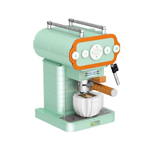 YILETKC Kaffeemaschine Modell Bausteine, 498 Teile Kaffee Schleifer Maschine Küche Sammlerstück Bausteine Bausatz, MOC Konstruktion Spielzeug Modell, Kompatibel mit Großen Marken von YILETKC