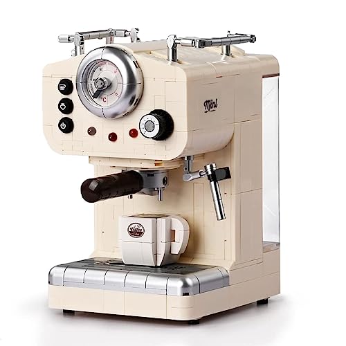 YILETKC Kaffeemaschine Modell Bausteine, 678 Teile Kaffee Schleifer Maschine Küche Sammlerstück Bausteine Bausatz, MOC Konstruktion Spielzeug Modell, Geschenk für Kinder und Erwachsene von YILETKC