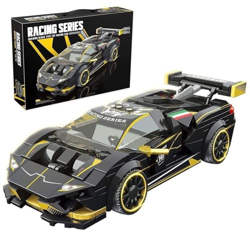 YILETKC Quan Guan Technik Rennwagen Bausatz für Lambo Speed Champions EVO, 360 Teile DIY Sportwagen Modell Bausteine Bausatz, Sportwagen Modell Bauset Auto Spielzeug von YILETKC