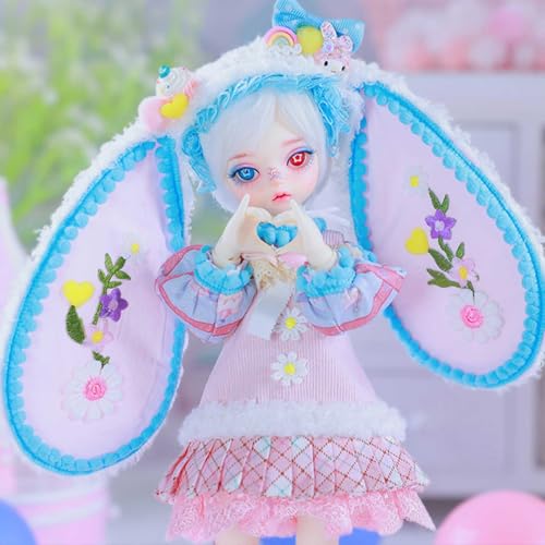 1/6 BJD Doll SD Puppe Ball Gelenkpuppe DIY Spielzeuge mit Voller Satz Kleidung Schuhe Perücke Haar Make-Up Surprise Gift Anime Artgeschenk von YIMBFCA