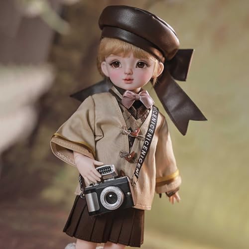 1/6 BJD Doll SD Puppe Ball Gelenkpuppe DIY Spielzeuge mit Voller Satz Kleidung Schuhe Perücke Haar Make-Up Surprise Gift Anime Artgeschenk von YIMBFCA