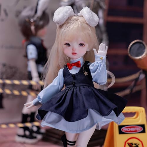 BJD Doll 1/6 BJD Puppen DIY Handgemacht SD Puppen Gelenkig Mädchen Spielzeug mit Voller Satz Kleidung Schuhe Perücke Make-Up für Geburtstage Weihnachten von YIMBFCA