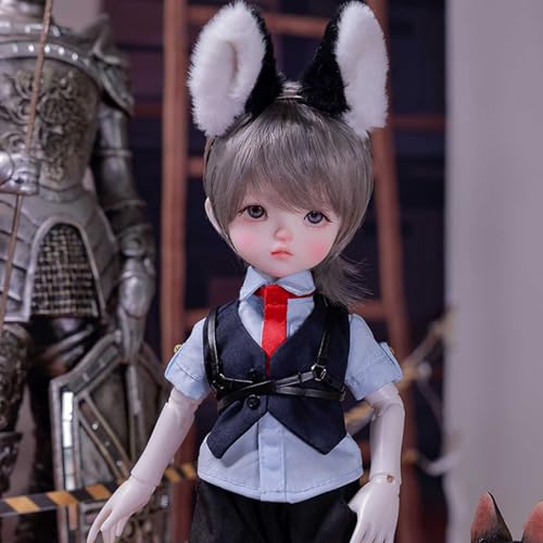 BJD Doll 1/6 BJD Puppen DIY Handgemacht SD Puppen Gelenkig Mädchen Spielzeug mit Voller Satz Kleidung Schuhe Perücke Make-Up für Geburtstage Weihnachten von YIMBFCA