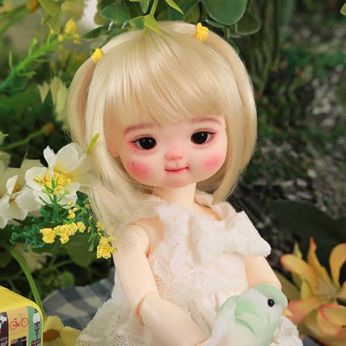 BJD Puppe 1/6 BJD Doll SD Puppen Ball Gelenkpuppe DIY Spielzeuge mit Voller Satz Mädchen Kleidung Schuhe Perücke Augen Kosmetik, Geschenk für Puppenliebhaber von YIMBFCA